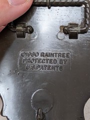 CAT Diesel Power belt buckle 1980 USA Excellent Condition Raintree