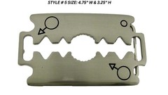 Razor Blade Belt Buckles Barber Shop Hairdresser Hair Stylist Tool Silver Chrome