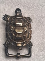 ALEXANDER&rsquo;S BELTS & BUCKLES Sterling Vintage 1990 or 1996 turtle