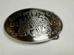 Buchanan&rsquo;s ScottishTop Shelf Whiskey promo Clarior Hinc Spiritus Belt Buckle