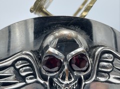 Chosen by King Baby Flying Skull with Ruby Eyes 5.5”x3”