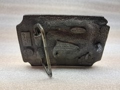 Vintage Siskiyou Belt Co Fly Fishing Outdoors Belt Buckle Brown Rainbow Trout