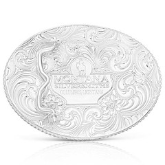 Montana Silversmiths Classic Western Two-Tone Buckle with Bull Rider