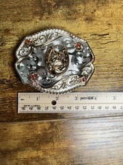 Men’s Horse Rodeo Western Cowboy Belt Buckle Hebilla Fina Vaquera Con Caballo