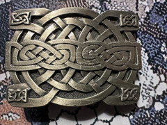 Bergamot Celtic Cross Knot V-258 & Southern Thread Metal Belt Buckles Free Ship