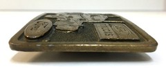 AJ Dezy Denver 1976 Ford Trucks Belt Buckle Brass Vintage