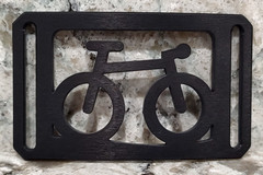 GRIP6 BELT BUCKLE – 10 SPEED BIKE – NINJA BLACK – 1.5 INCH WIDE
