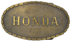HONDA Brass Belt Buckle Motorcycle Chain Vintage 70&rsquo;s Promo