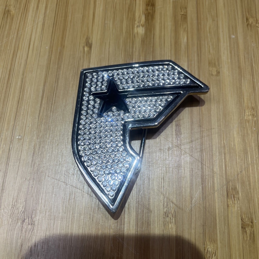 Famous Stars And Stripes Belt Buckle Bling F Logo