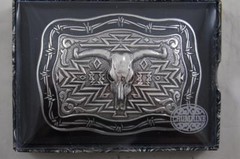 Crumrine Western LONGHORN bull Skull Belt Buckle 38026