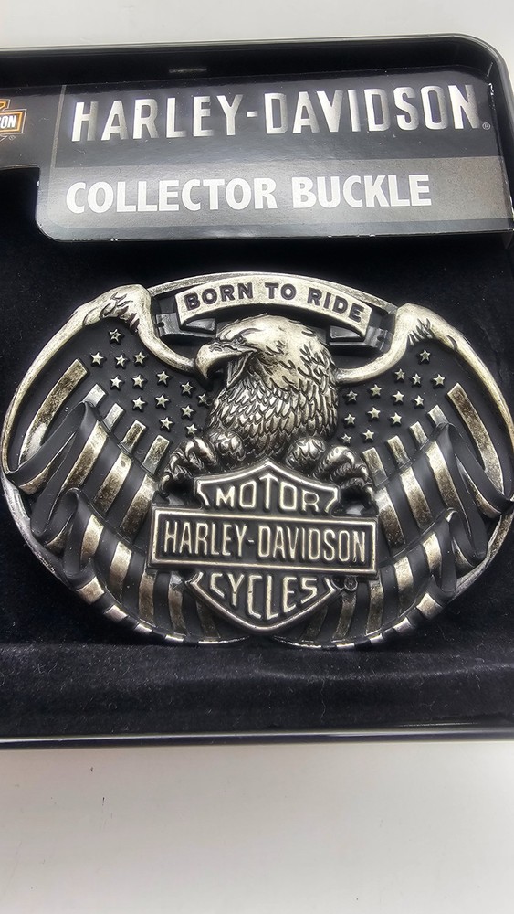 Harley-Davidson Men&rsquo;s Born to Ride Eagle / Bar and Shield New MIB