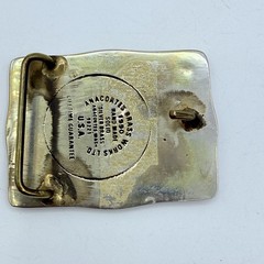 VINTAGE 1989 ***UNOCAL 76***SHALE OIL SILVER BRASS OILFIELD BUCKLE