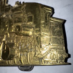 583 Locomotive Engine RAILROAD BELT BUCKLE Rare Free Shipping