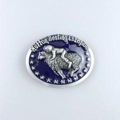 100 Mutton Busting Champion Western Cowboy BronzeBlack,Silver,Red,Blue Buckles