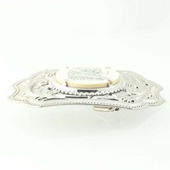 Floral Eagle Belt Buckle – Western Southwestern Ornate Large Vintage