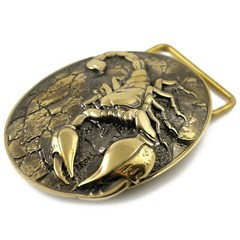 Scorpion belt buckle, Scorpion solid brass belt buckle for casual belt