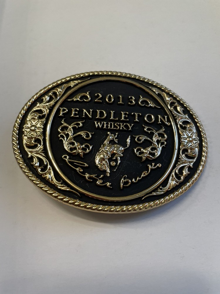 Montana Silversmiths 2013 Pendleton Whisky Cowboy Belt Buckle