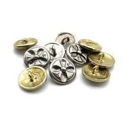 Cross Design Sewing Button,Clothing Shank Button,Brass Sewing Button lot