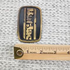 Vintage DynaBuckle Belt Buckle Mens Solid Brass Bat-Jac Logo Made in USA