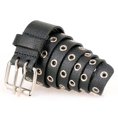 Milwaukee Leather MP7119 Men&rsquo;s Genuine Leather Grommet Detailing Nickel Buckle