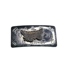 Chambers USA Western Covered Wagon Belt Buckle Silver Tone