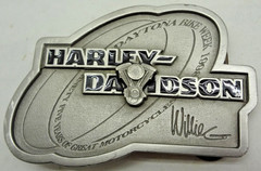 Harley-Davidson Willie G MOTOR Belt Buckle DAYTONA BIKE WEEK MARCH 2-8 1998