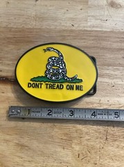Don’t Tread Me Belt Buckle Military Snake Gadsen Home Office Work Decor USA Gift