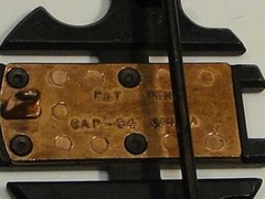 Vintage Modernist Copper Acrylic Belt Buckle Pat Pend Cap-94 Canada