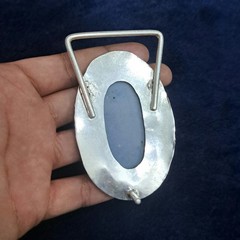 Handmade Belt Buckle For Men&rsquo;s Silver Plated Gemstone Men&rsquo;s Vintage Accessories