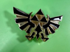The Legend Of Zelda Black Golden Crest Triforce Nintendo Belt Buckle