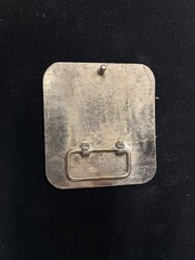 Rare Vintage Y2K Iron Cross Belt Buckle Silver Tone Gothic Biker Rocker