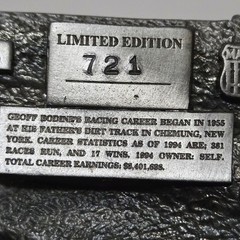 Belt Buckle – Nascar Geoff Bodine limited edition #721 made in USA