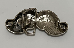 Mustache Belt Buckle Metal Psychobilly Rockabilly Biker Punk Heavy Funny Silver