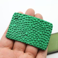 Studded belt buckle emerald green gift idea buckle removable clasp