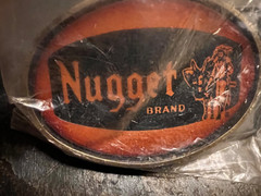 Vintage Nugget Brand Mens Belt Buckle Collectible NEW