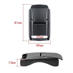 Black Aluminum 38mm Belt Buckle Lightweight Tactical Webbing Buckle for Outdoor