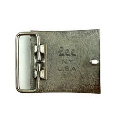 Vintage Lee New York Enamel Letter J Personalized Metal Belt Buckle Piece