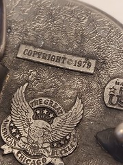 1926 Buffalo Nickel Design Belt Buckle Grt Amer. Chicago Beltbuckle Co. 1979