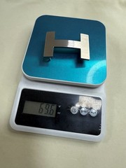 38mm Buckle Replacement Belt Buckle Brushed H Quizz with Pouch