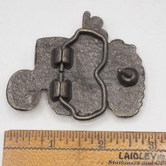 Farmer Tractor Brass Belt Buckle