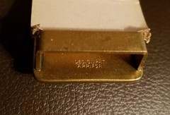 Vintage ABC Bowling League Award most improved 63&rsquo;/64&prime; Gold Color Belt Buckle