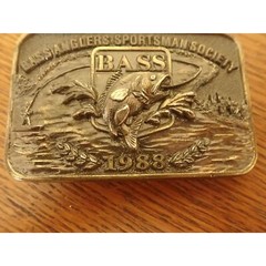Bass Anglers Sportsman Society Great American 1988 Belt Buckle Co Fishing