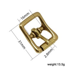 1Pc Solid Brass Buckle 3 Size for Belts Purses,Cinches Bags Leather Craft DIY