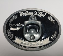 Bottom&rsquo;s Up Belt Buckle Bottle Opener
