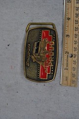 1989 Snap-on Tools Solid Brass Box Truck Drivin Proud Belt Buckle BTS SSX-1313