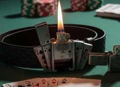 Poker Ace Lighter Belt Buckle Combo | Detachable Buckle | Fits 36–40 | $29.99