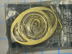 PG&E 2002 Sibley Award Belt Buckle Vintage Pacific Gas Electric PGE California