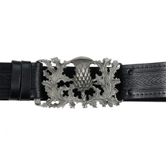 Don McKee Scottish Thistle Pewter Kilt Belt Buckle Highland Dress