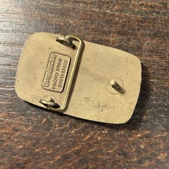 Vintage Belt Buckle U.S. Fuel Petroliana Oil Dyna Buckle Provo Utah Solid Brass