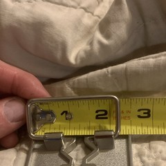 Men&rsquo;s Silver Metal Razor Blade Slide Belt Buckle, Rectangular.